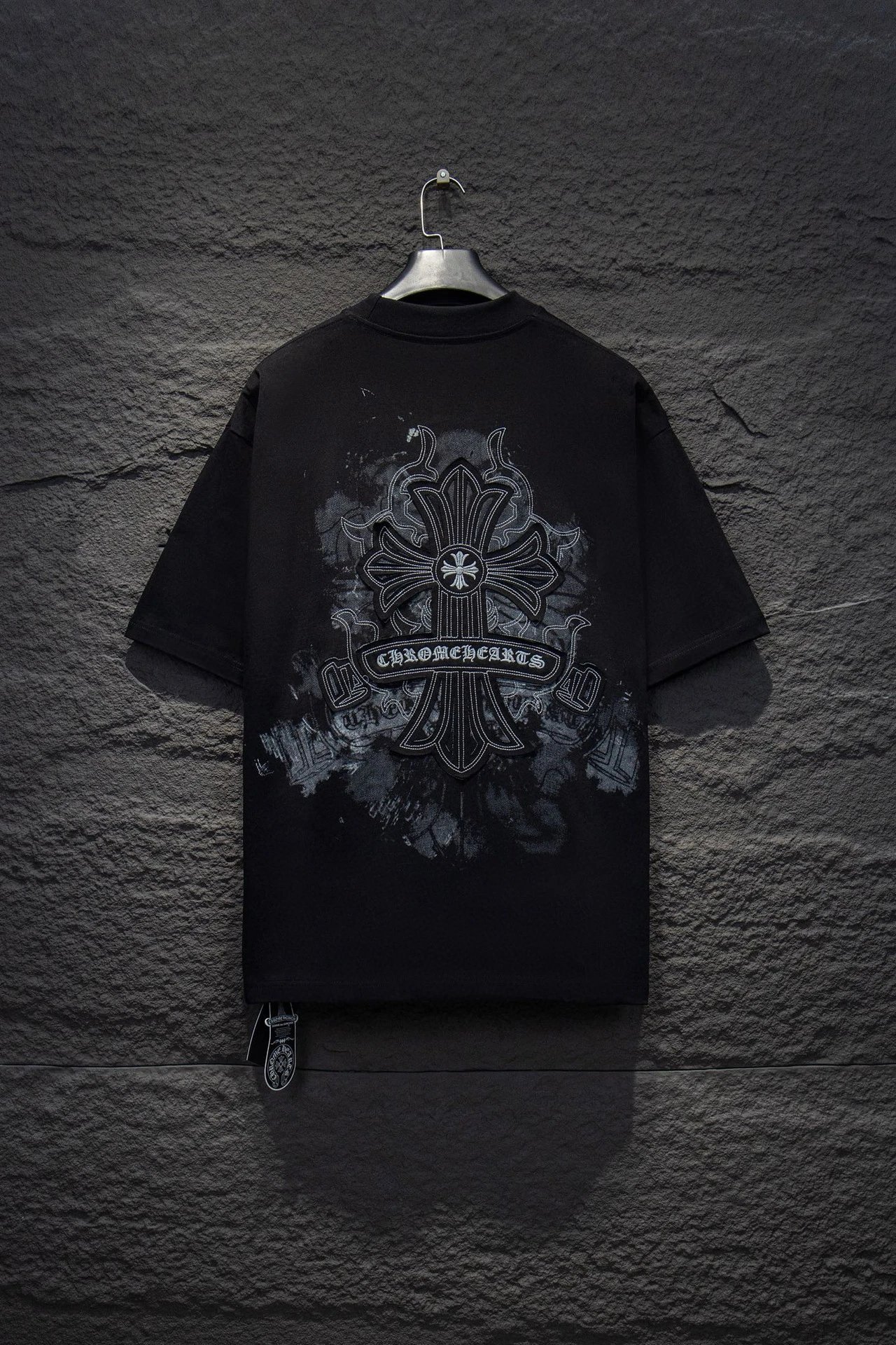Chrome Hearts T-Shirts Short-Sleeve Graphic Print T-Shirt — 7253 black