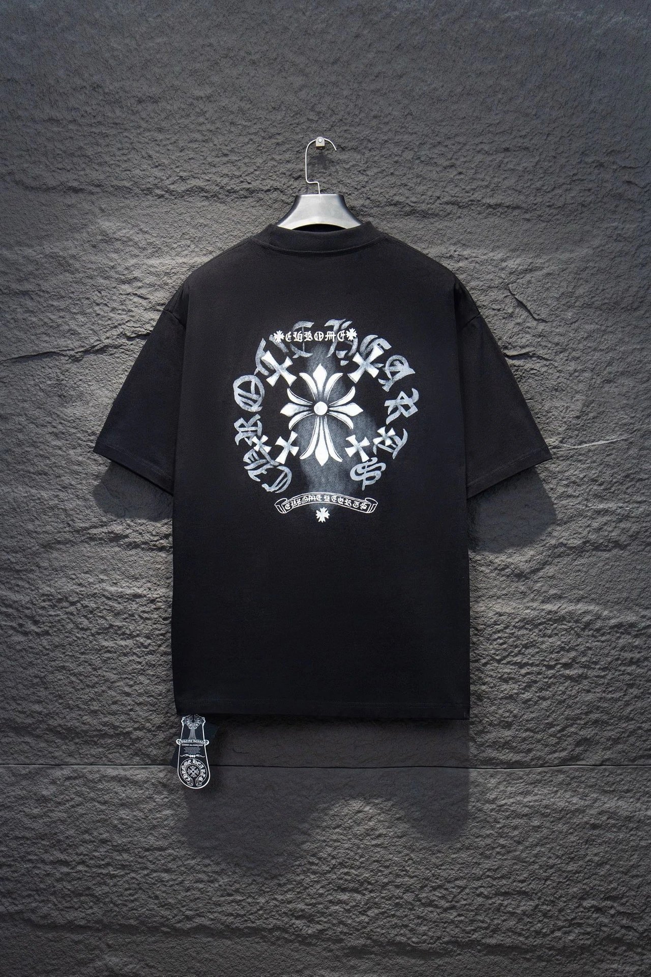 Chrome Hearts T-Shirts Short-Sleeve Graphic Print T-Shirt — 7058 black