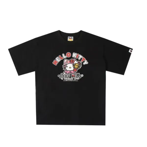 Hello Kitty x A Bathing Ape Baby Milo Black T-Shirt - 1