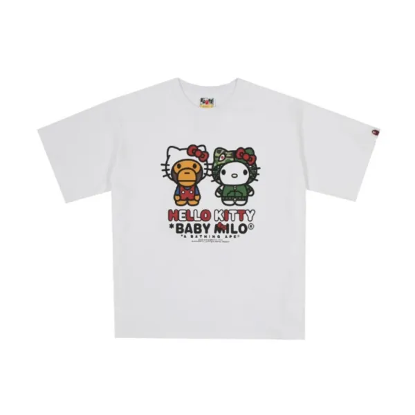 Hello Kitty x A Bathing Ape Baby Milo White T-Shirt - 1