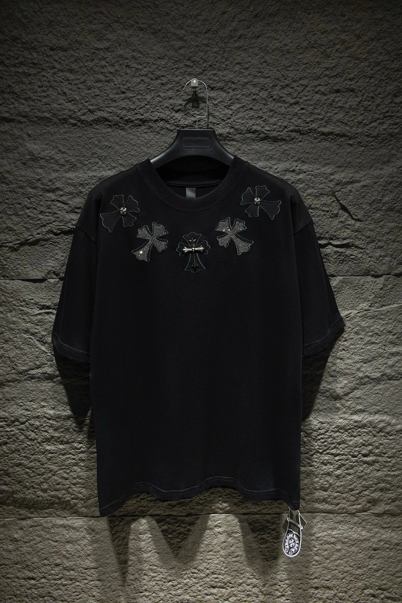 Chrome Hearts T-Shirts Short-Sleeve Graphic Print T-Shirt — 7006 black