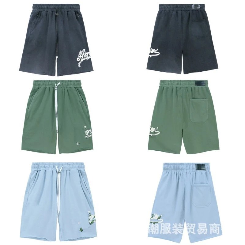 AMIRI Shorts Drawstring gradient logo-print image 4