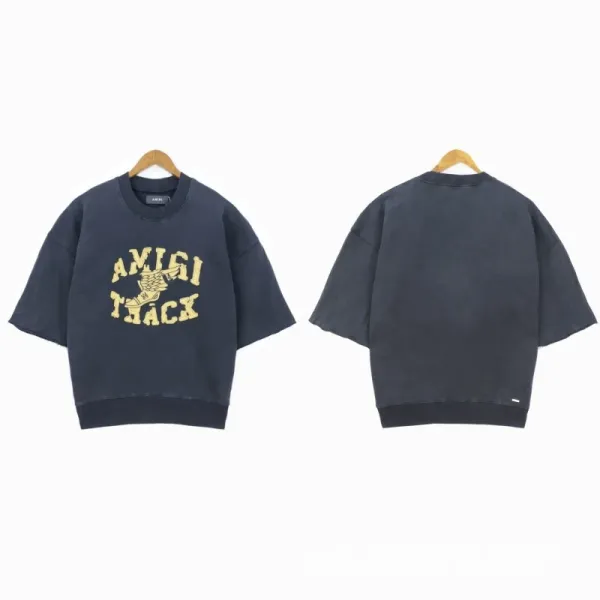 Amiri Script Logo Washed Black T-Shirt - 23