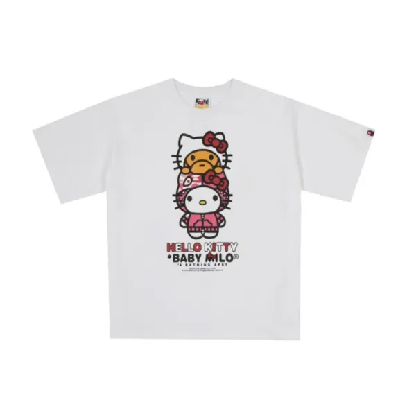 Hello Kitty x A Bathing Ape Baby Milo White T-Shirt - 1
