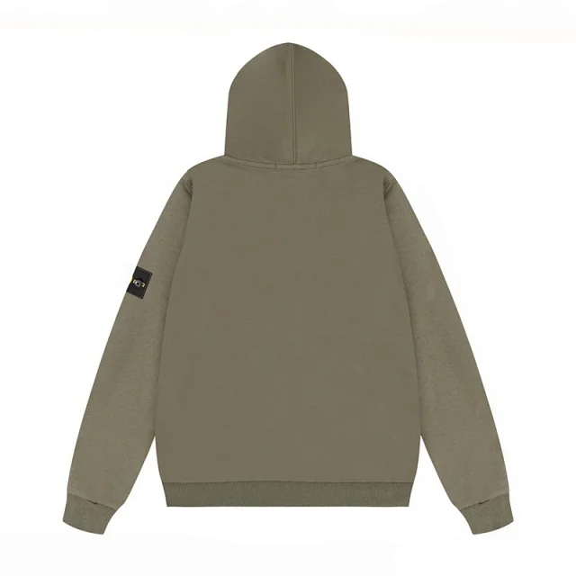 Stone Island Hoodies & Sweatshirts Zip-Up Hooded Sweatshirt with Sleeve Badge product detail image 10