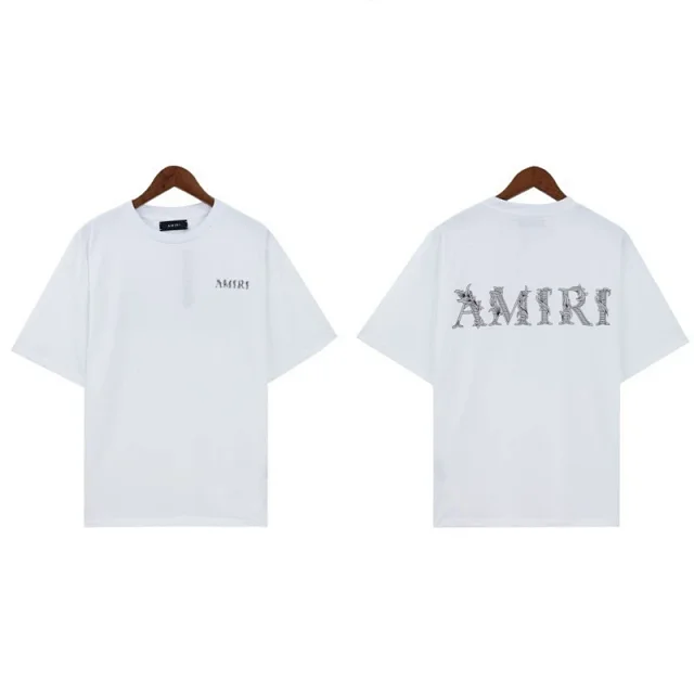 AMIRI Shorts Drawstring gradient logo-print product detail image 11
