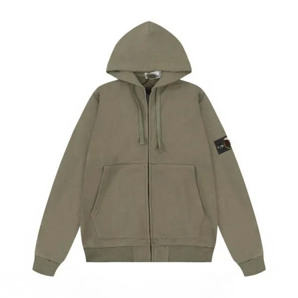 Stone Island Zip-Up Hoodie Navy - 10