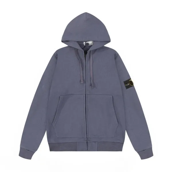 Stone Island Zip-Up Hoodie Navy - 18