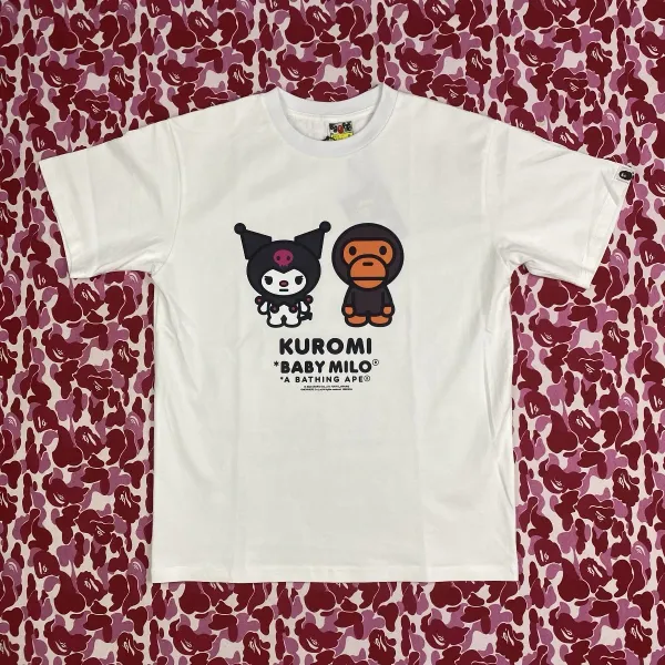 A Bathing Ape x Sanrio Hello Kitty x Baby Milo White T-Shirt - 14