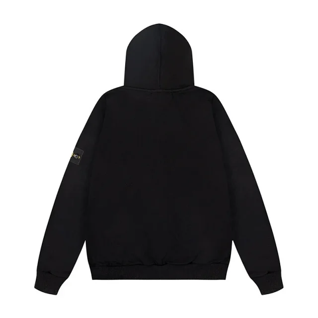 Stone Island Hoodies & Sweatshirts Zip-Up Hooded Sweatshirt with Sleeve Badge product detail image 6