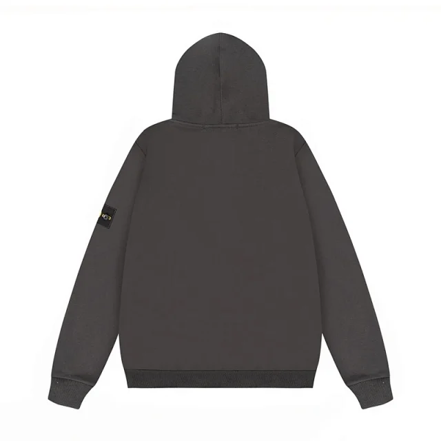 Stone Island Hoodies & Sweatshirts Zip-Up Hooded Sweatshirt with Sleeve Badge product detail image 14