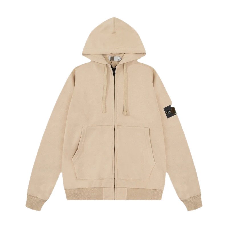 Stone Island Hoodies & Sweatshirts Zip-Up Hooded Sweatshirt with Sleeve Badge image 5