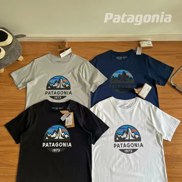 Patagonia P-6 Logo Responsibili-Tee T-Shirt in Black, White, Gray, and Navy - 1