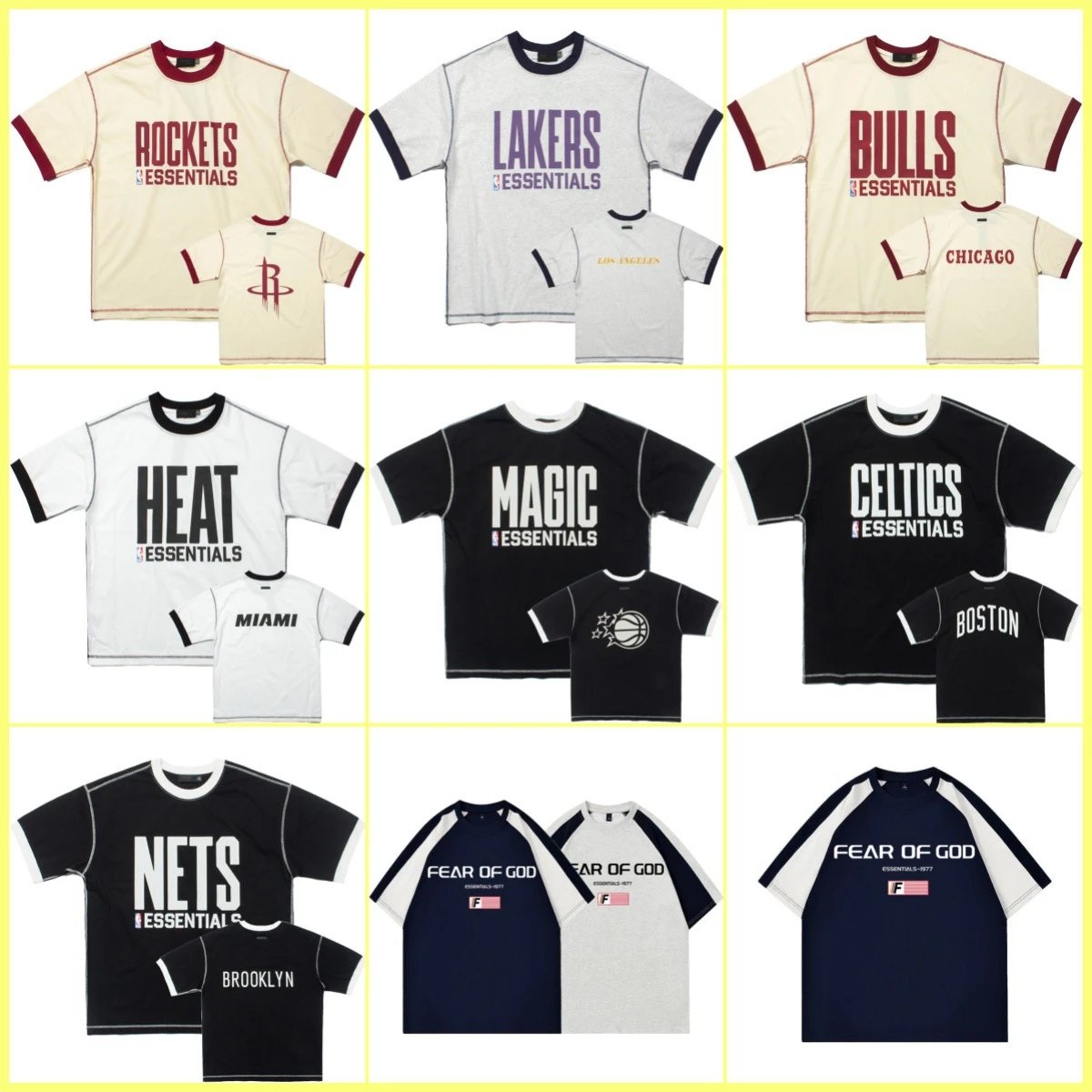 NBA Essentials Team Logo Short Sleeve T-Shirts