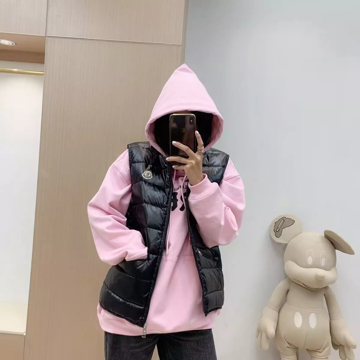 With NFCMonler GUI Mens and Womens Couples Mouth Down Jacket Vest DOWN VEST Jacket Outerwear 9