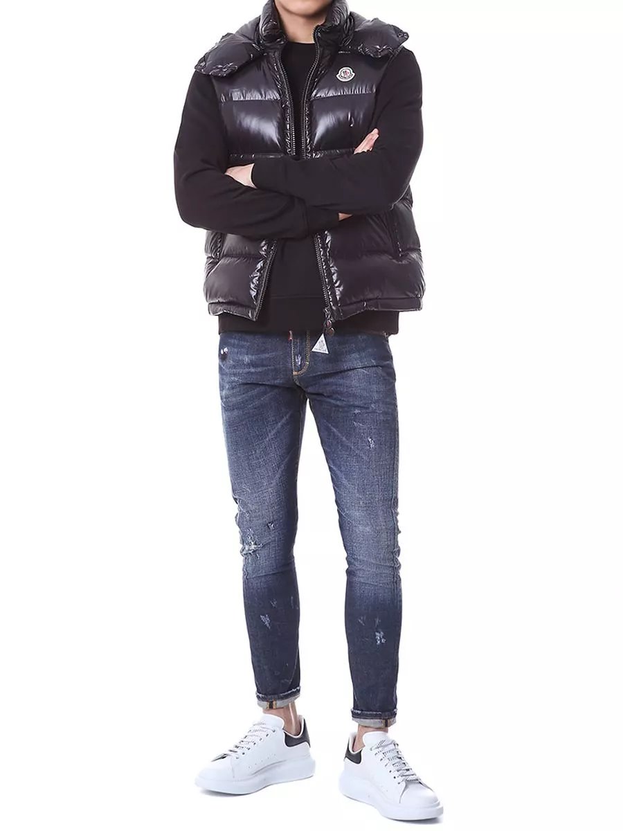 With NFCMonler Bormes Giletvest autumn and winter warm short hooded down vest vest jacket 4