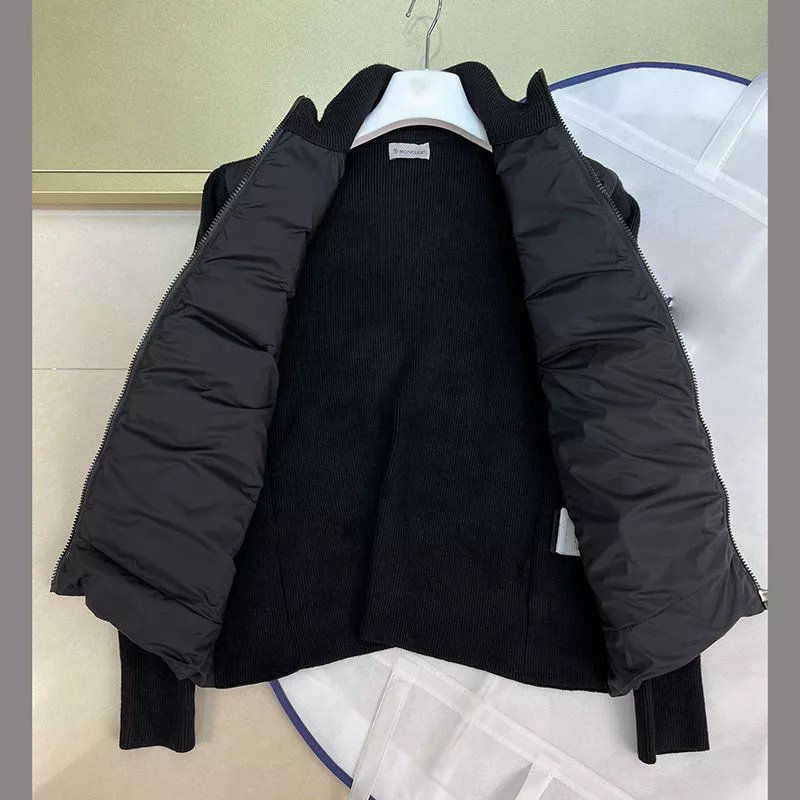 秋上新男装立领针织拼接羽绒服外套蒙家休闲百搭两侧字母外穿上衣NFC SCAN 10
