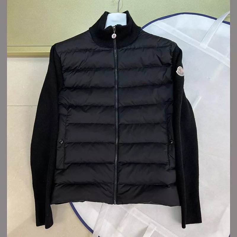 秋上新男装立领针织拼接羽绒服外套蒙家休闲百搭两侧字母外穿上衣NFC SCAN 7