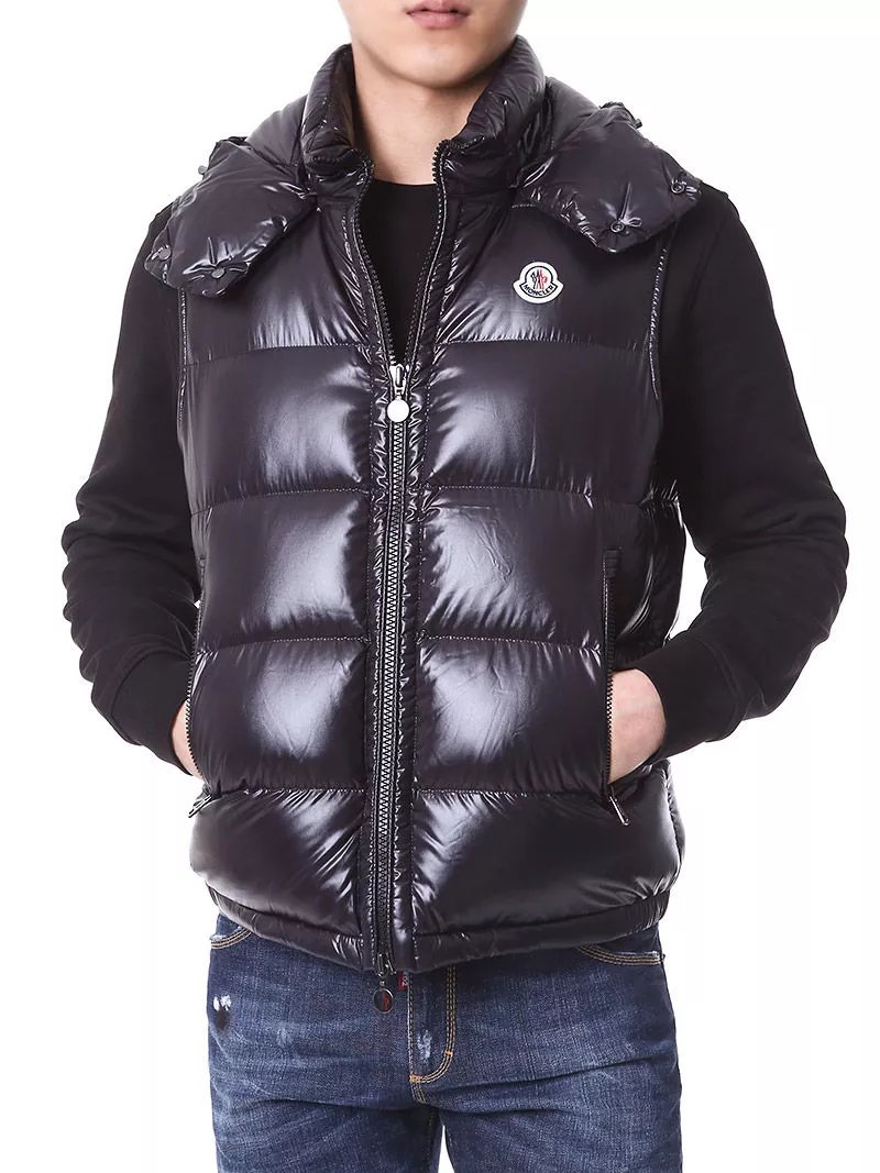 With NFCMonler Bormes Giletvest autumn and winter warm short hooded down vest vest jacket 3