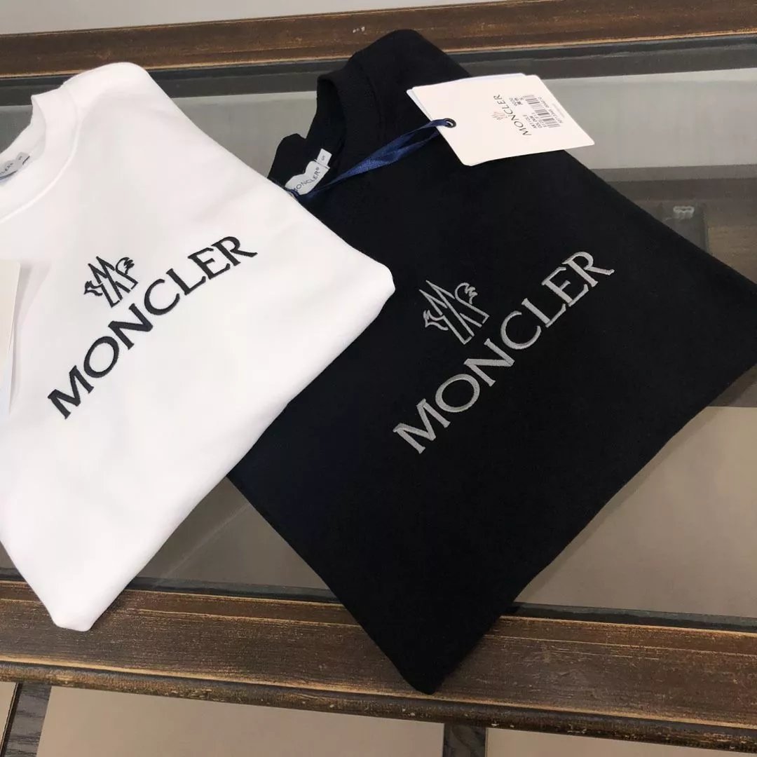 Monler new mens sweatshirt longsleeved round neck terry embroidered pullover sweatshirt 3