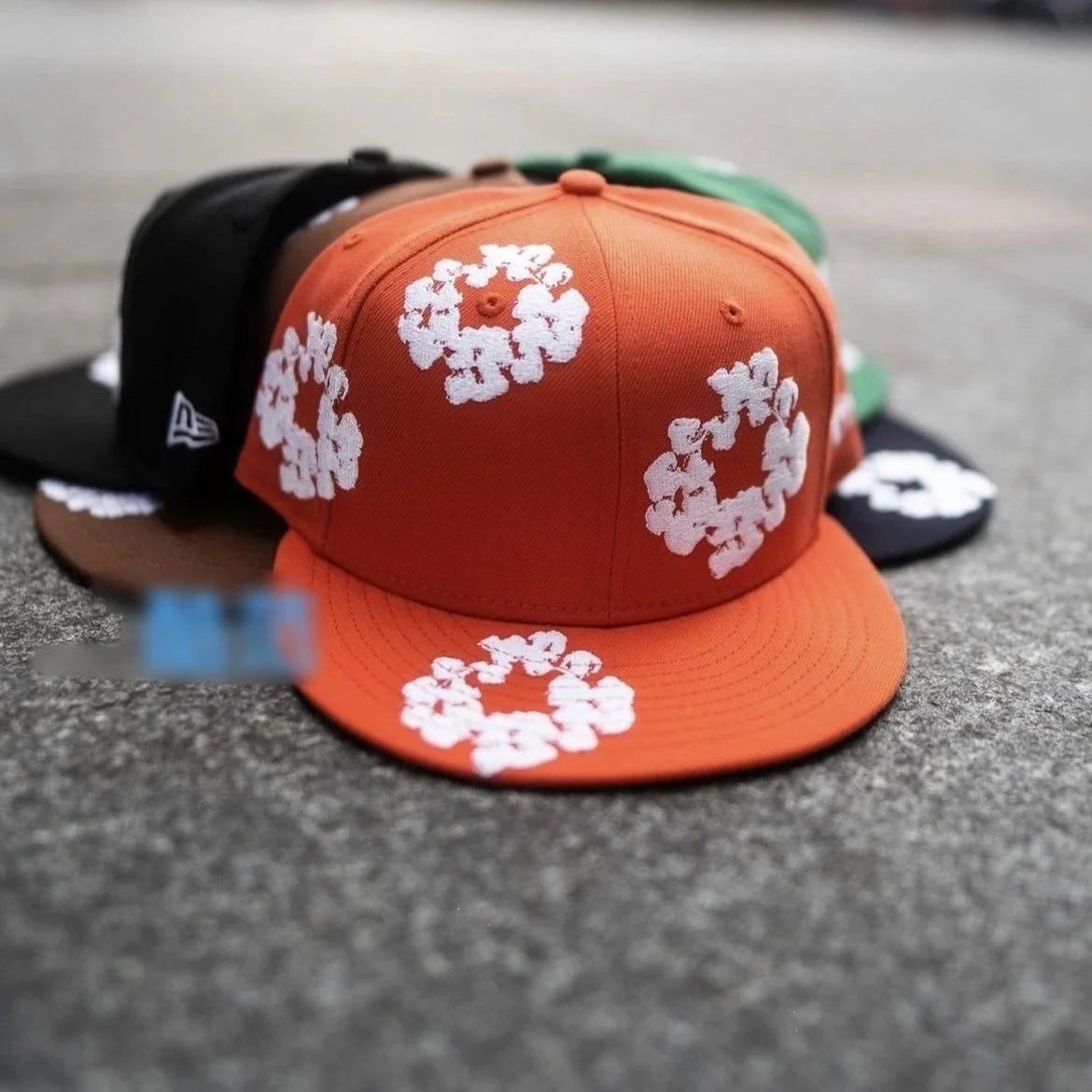 Off-White x Nike Floral Print Black Baseball Cap - 4