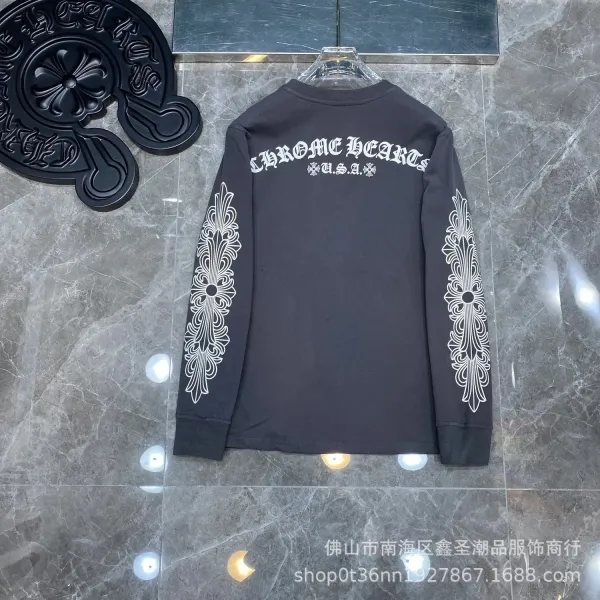 Chrome Hearts Long Sleeve T-Shirt Black - 1