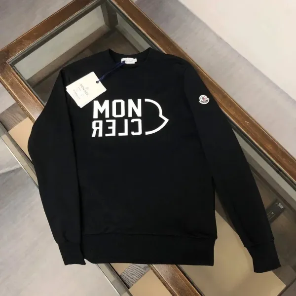Moncler Moncler Logo Graphic Black Hoodie - 1