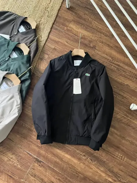 Lacoste Bomber Jacket Black Outerwear - 1