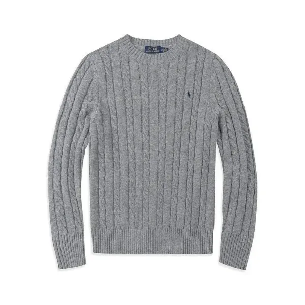 Ralph Lauren Cable Knit Sweater Navy - 7