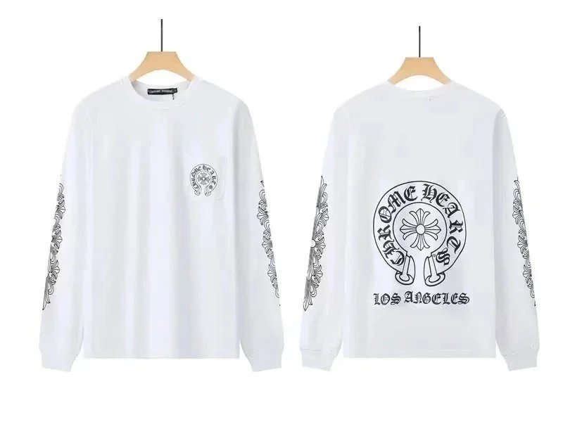 Chrome Hearts Rainbow Cross Long Sleeve T-Shirt White - 5