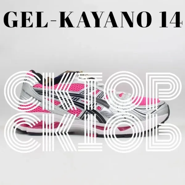 Asics Gel-Kayano 14 Pink Silver Running Shoes - 1