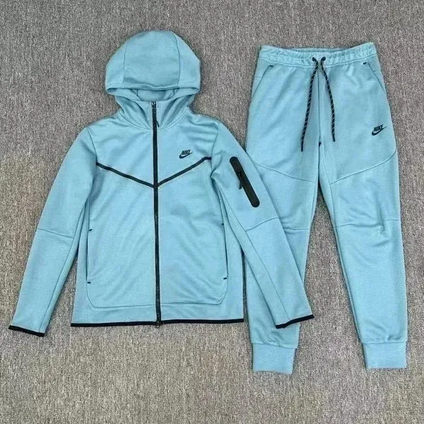 Nike Tech Fleece Windrunner Set Light Blue Tracksuit - 1