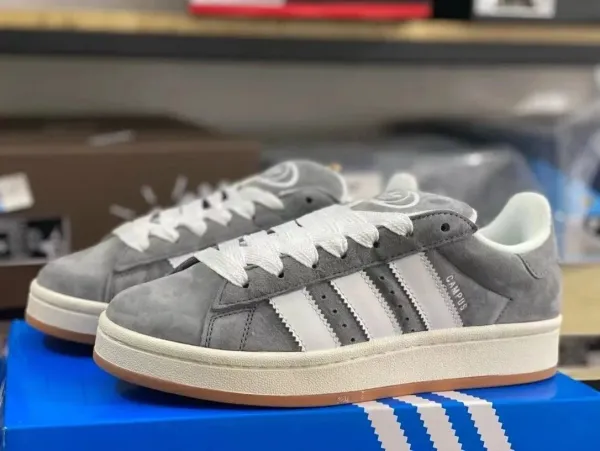 Adidas Originals Campus Gray Suede Sneakers - 2