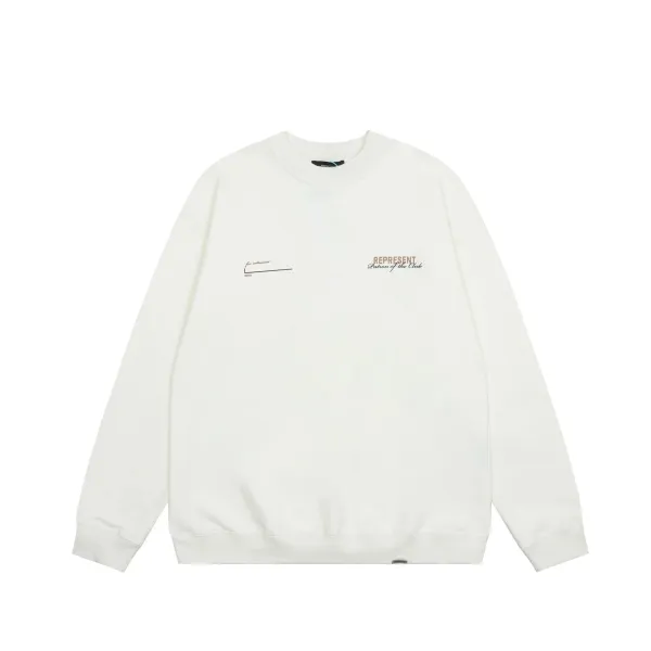 Represent Patron of the Club Off-White Crewneck Sweatshirt - 1