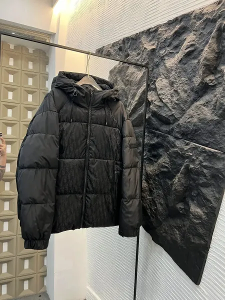 Dior Oblique Monogram Down Jacket Black - 1