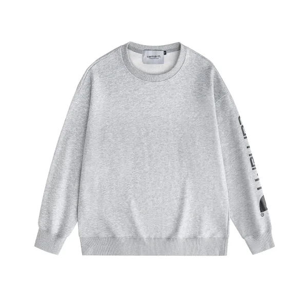 Carhartt WIP Script Logo Crewneck Sweatshirt Gray - 1