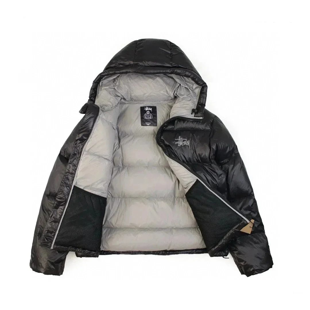Moncler Down Jacket Black Hooded Puffer - 12