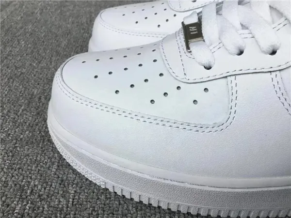 Nike Air Force 1 Low 'Sun' White Sneakers - 7