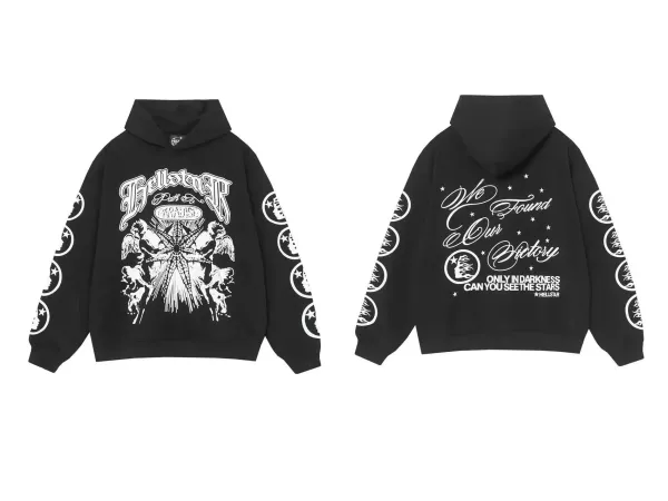 Hellstar Path To Paradise Black Graphic Hoodie - 1