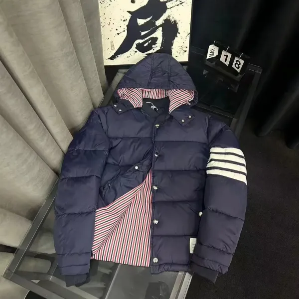 Thom Browne 4-Bar Stripe Down Jacket Navy - 1