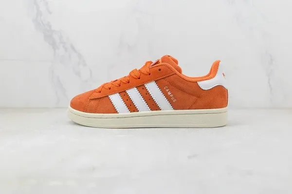 Adidas Originals Campus Orange Suede Sneakers - 1