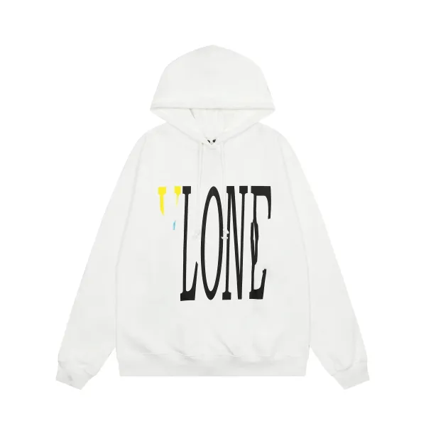 Vlone Classic VLONE Logo Hoodie Black White Beige Gray - 18