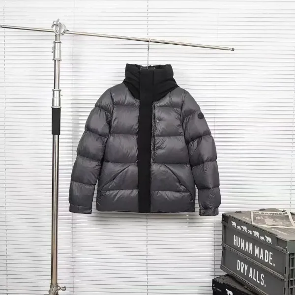 Moncler Genius 70/20 Down Jacket Gray with Black Hood - 1
