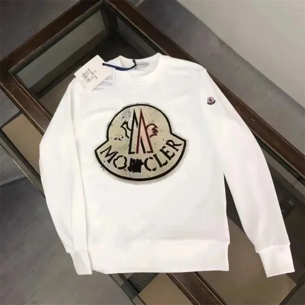 Moncler Genius Logo-Print White Hoodie - 1