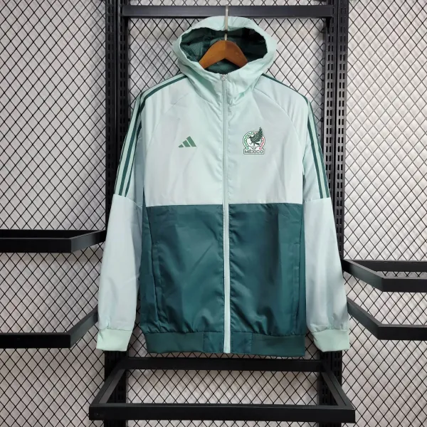 Adidas Mexico National Team Windbreaker Jacket Mint Green and Teal - 1