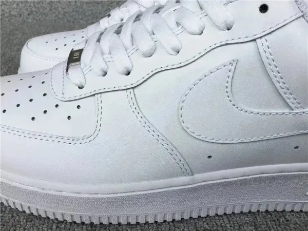 Nike Air Force 1 Low 'Sun' White Sneakers - 8
