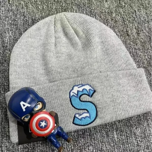 Marvel x Streetwear Embroidered 'S' Beanie Gray - 1