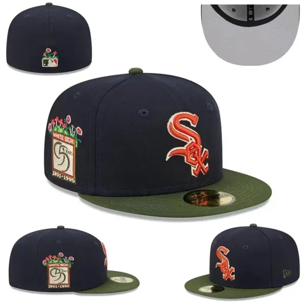 New Era Chicago White Sox 95th Anniversary 59FIFTY Fitted Cap Navy Green Baseball Cap - 1