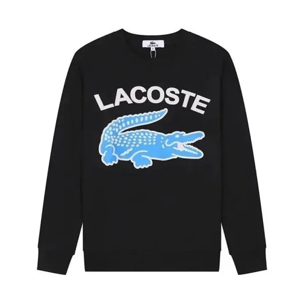Lacoste Crocodile Logo Black Hoodie - 1