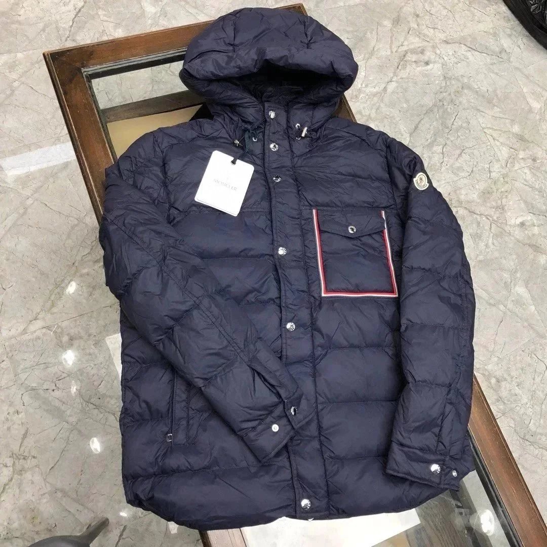 Moncler Logo Patch Down Jacket Black - 2